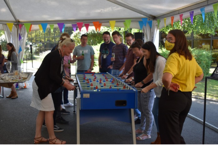 Fête de retrouvaille pour le personnel d’une entreprise