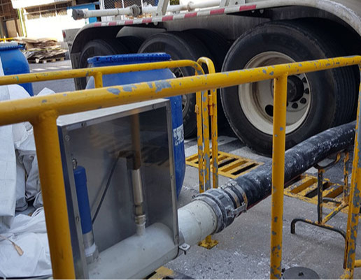 Déchargement des camions - surveillance du flux de matériaux